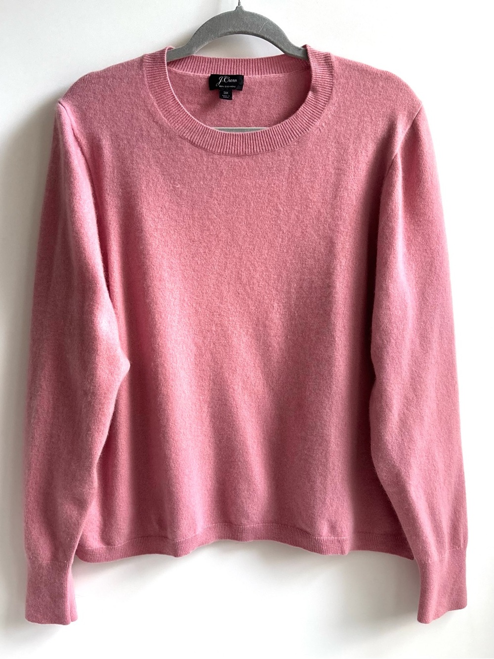 J. Crew K1313 Everyday Cashmere Sweater Longsleeve Rustic Rose Slim Fit Crewneck